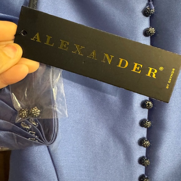 Elegant Blue Evening Gown - Picture 3 of 7